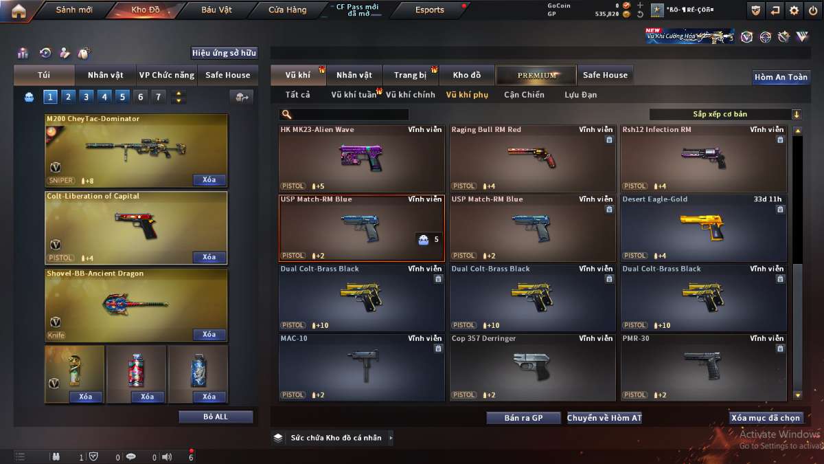 shop acc cf uy tin gia re